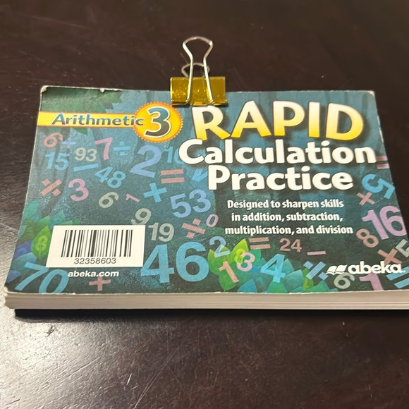 Abeka 3rd Grade Arithmetic Rapid Calculation Cards - Picture 1 of 4